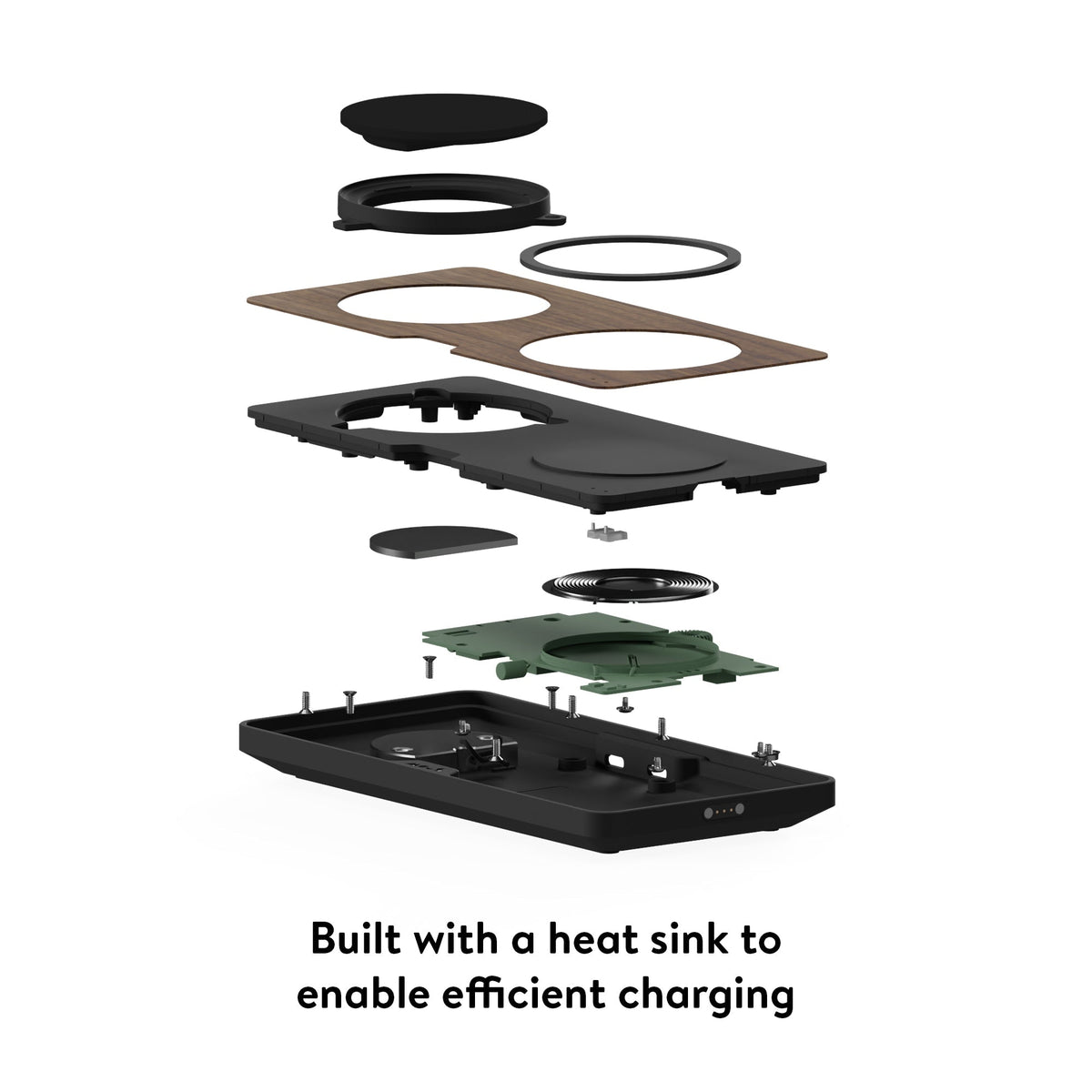 Walnut Wireless Charging Station